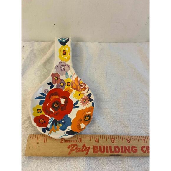 Pioneer Woman Floral Flowers Spoon Rest - Picture 4 of 4